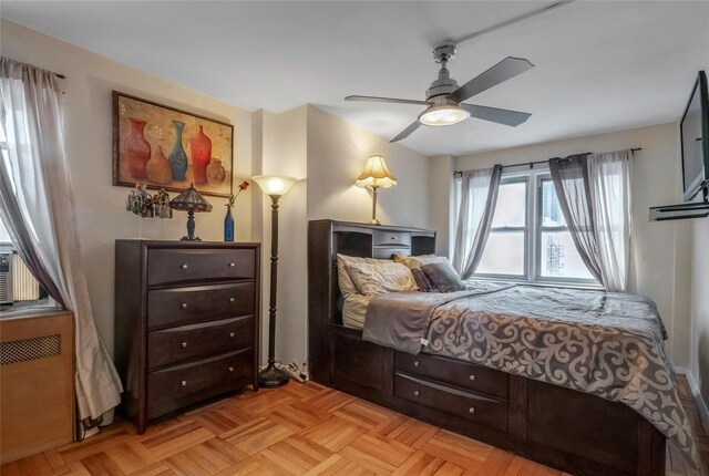 3131 Grand Concourse Unit 11J, Bronx, NY 10468 - bedroom with a ceiling fan