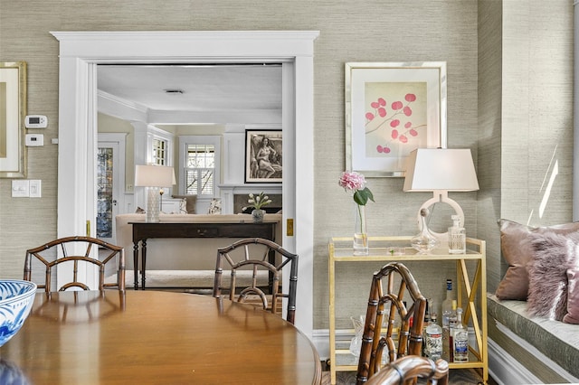 33 Fernwood Rd, Larchmont, NY 10538 - sitting room featuring wood finished floors and ornamental molding