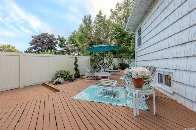 2872 Rosebud Ave, Merrick, NY 11566 - wooden terrace featuring fence