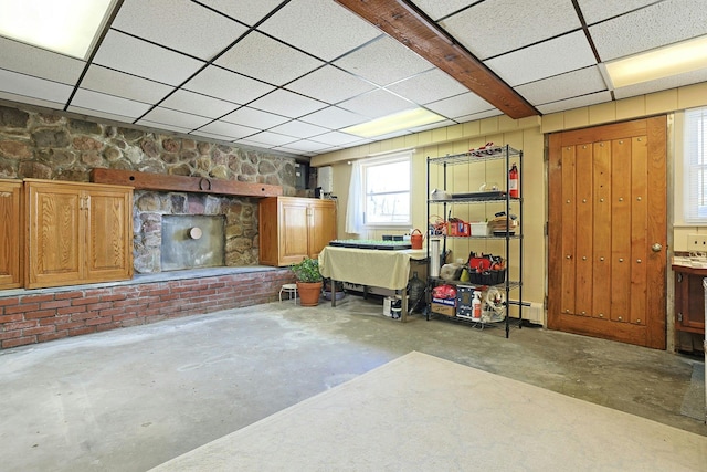 24 Burnsdale Ave, Valhalla, NY 10595 - below grade area featuring a drop ceiling