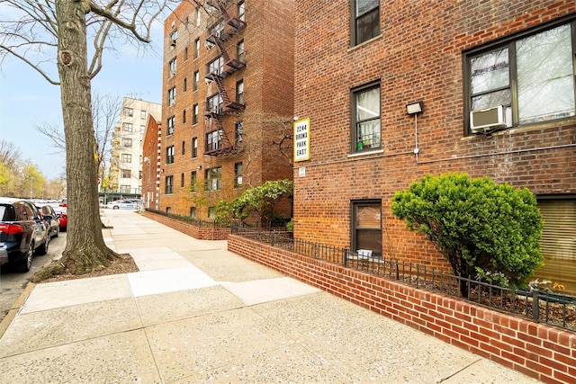 view of property with cooling unit