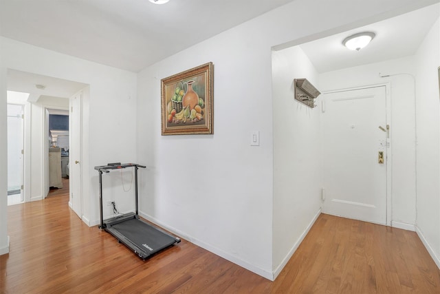 2750 Olinville Ave Unit 1K, Bronx, NY 10467 - hallway featuring light wood finished floors and baseboards