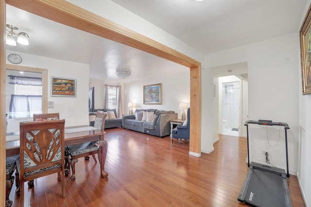 2750 Olinville Ave Unit 1K, Bronx, NY 10467 - living area featuring light wood-type flooring and baseboards