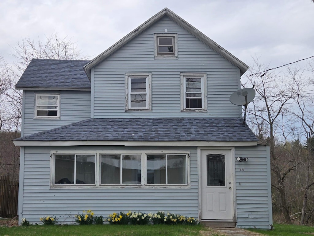 89 Cold Spring Rd, Monticello, NY 12701 - view of front of home featuring a shingled roof