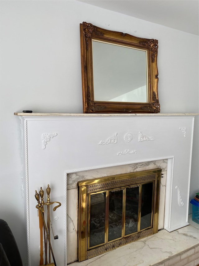 433 Browns Rd, Nesconset, NY 11767 - detailed view of a fireplace