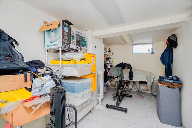 view of storage room
