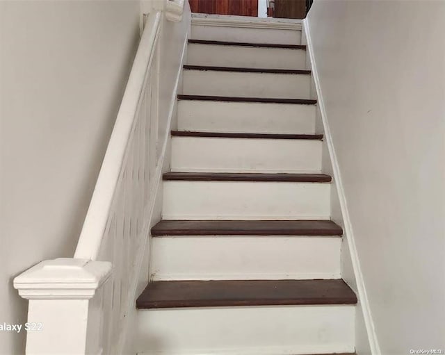 view of stairway