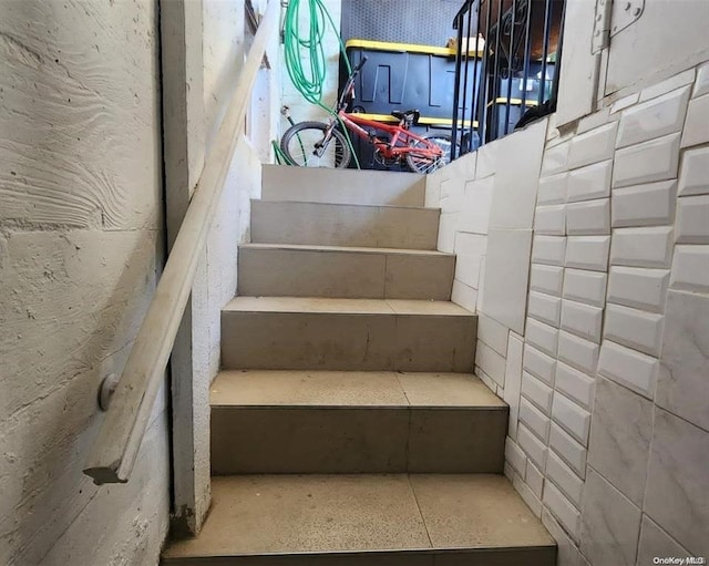 view of stairway