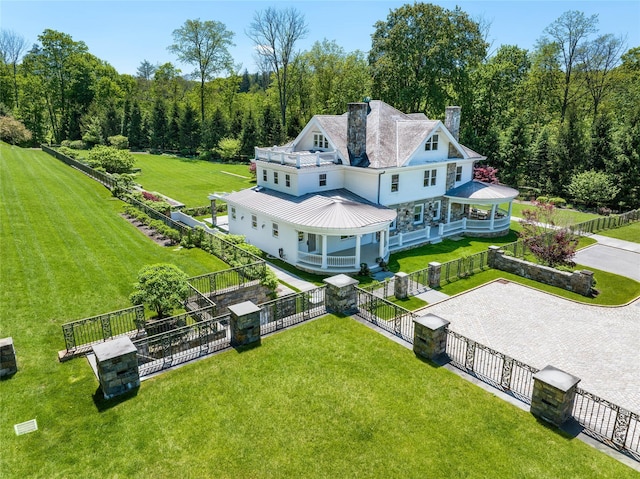 402 Sarles St, Bedford Corners, NY 10549 - view of subject property with a heavily wooded area