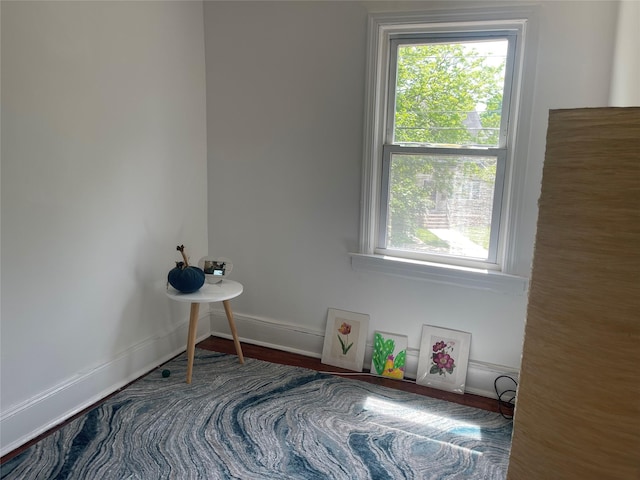 248-29 88th Rd, Bellerose, NY 11426 - sitting room featuring baseboards, a wealth of natural light, and wood finished floors