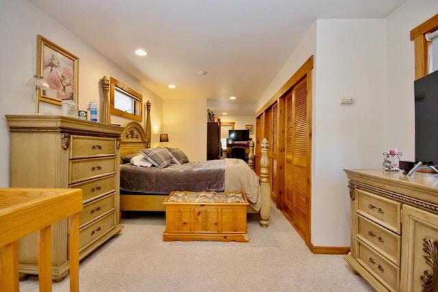 19 W Mitchell St, Smallwood, NY 12778 - bedroom with a closet, recessed lighting, and light colored carpet