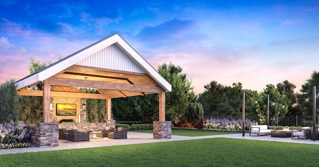 2054 Rte 6 Unit 7, Carmel, NY 10512 - view of community featuring outdoor lounge area, a gazebo, and a patio area