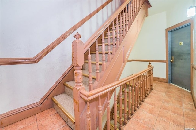 3440 Fulton St, Brooklyn, NY 11208 - staircase with baseboards