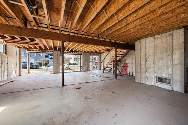 62 Rochester Ave, Long Beach, NY 11561 - below grade area with stairway
