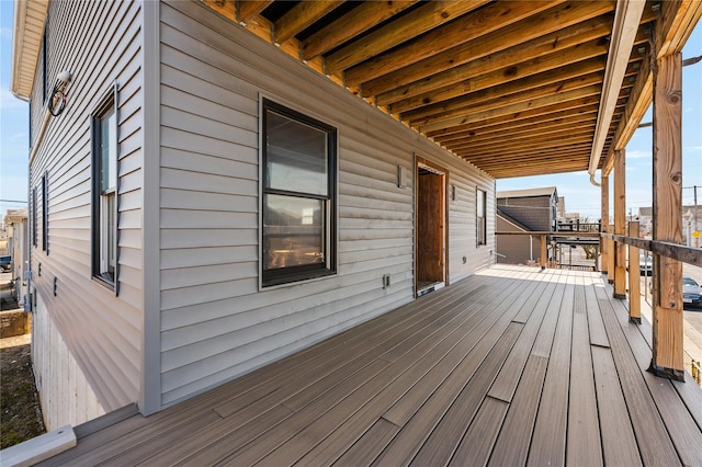 62 Rochester Ave, Long Beach, NY 11561 - view of wooden deck