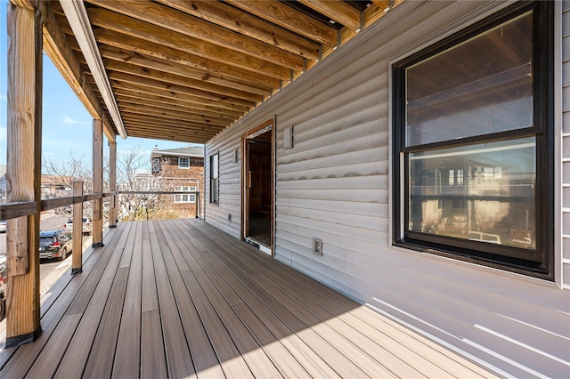 62 Rochester Ave, Long Beach, NY 11561 - view of wooden deck