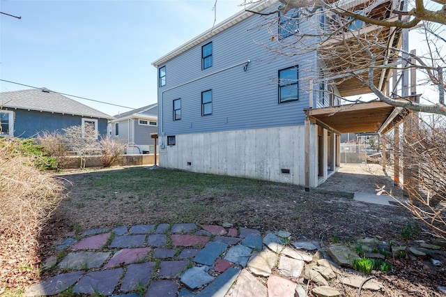 62 Rochester Ave, Long Beach, NY 11561 - back of house with crawl space