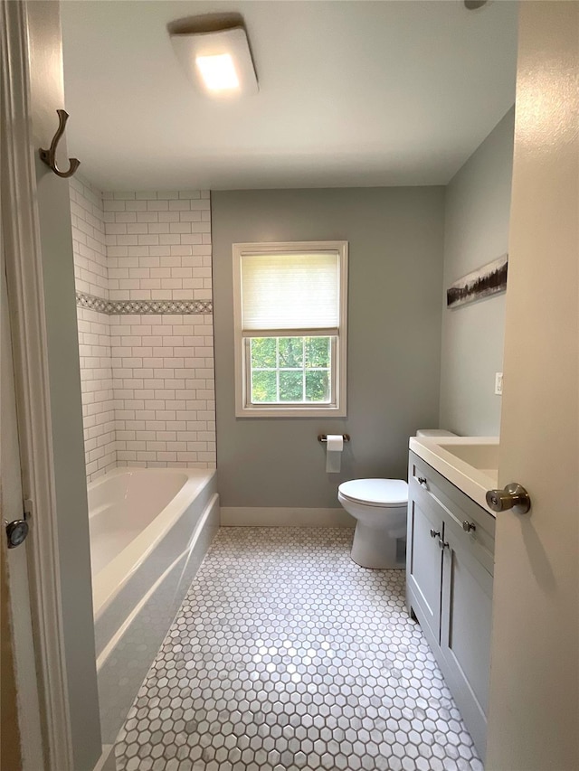 26 Alden Rd, Poughkeepsie, NY 12603 - full bathroom featuring vanity, shower / tub combination, and tile patterned floors