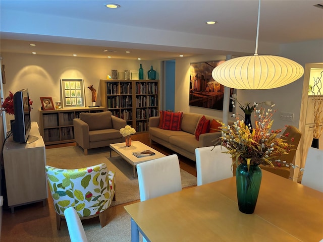 164-33 97th St, Howard Beach, NY 11414 - living area featuring visible vents and recessed lighting