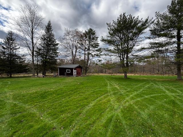 191 Gables Rd, Narrowsburg, NY 12764 - view of grassy yard with an outbuilding