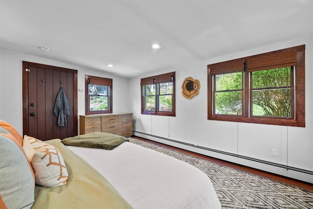 35 Riverview Trl, Croton-On-Hudson, NY 10520 - bedroom featuring baseboard heating, recessed lighting, and wood finished floors