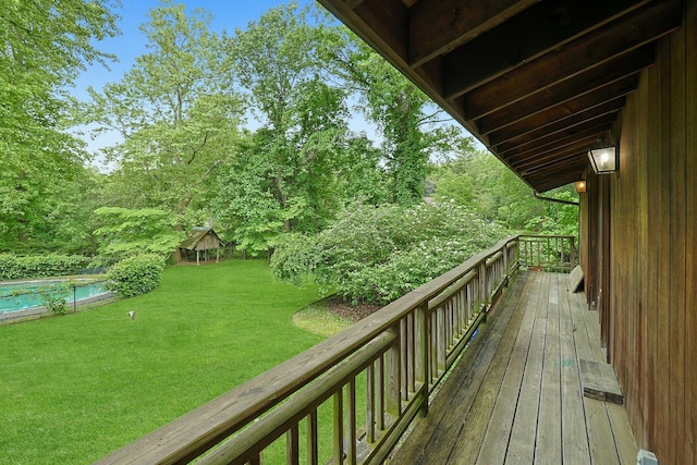 21 Woods Rd, Palisades, NY 10964 - wooden deck with a yard
