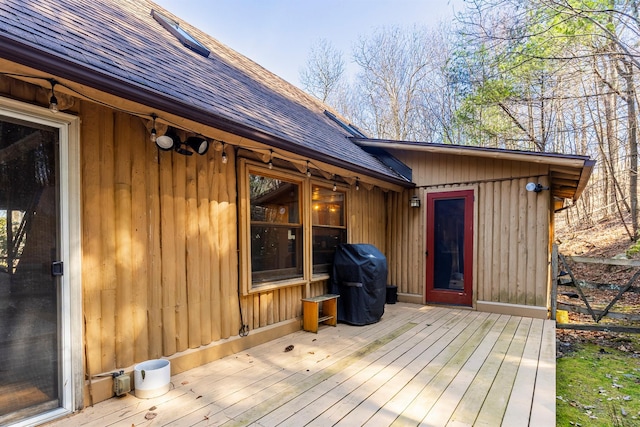 79 Torre Rock Rd, Red Hook, NY 12571 - wooden terrace with grilling area
