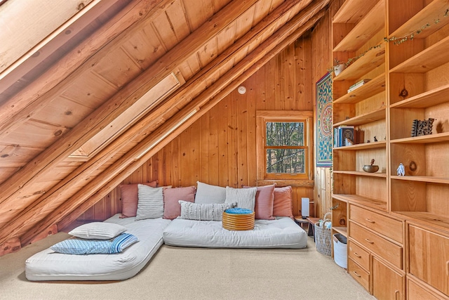 79 Torre Rock Rd, Red Hook, NY 12571 - carpeted bedroom with wooden walls