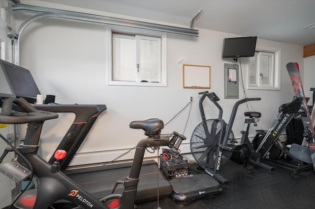 720 W Park Ave, Long Beach, NY 11561 - workout area with electric panel