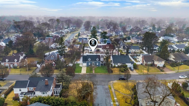 drone / aerial view with a residential view