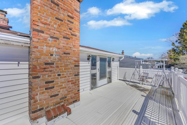 38 Cliff Ln, Levittown, NY 11756 - view of wooden terrace