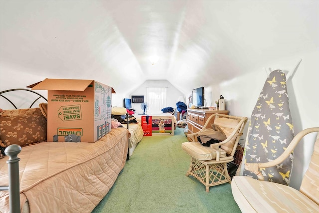 183-65 Elmira Ave, Saint Albans, NY 11412 - interior space with carpet floors and vaulted ceiling