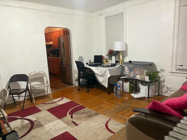 661 E 228th St, Bronx, NY 10466 - office area featuring arched walkways