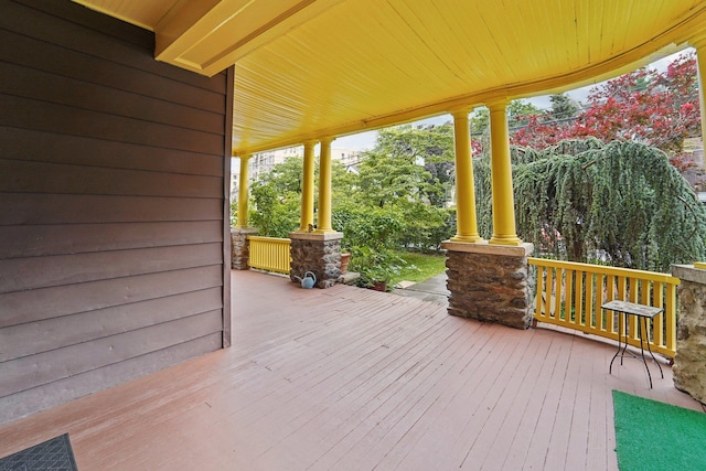 227 Valentine Ln, Yonkers, NY 10705 - view of wooden porch