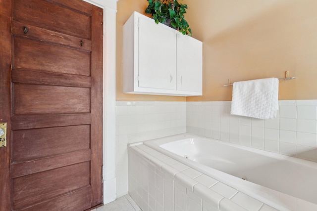 227 Valentine Ln, Yonkers, NY 10705 - full bath with a bath and tile patterned flooring