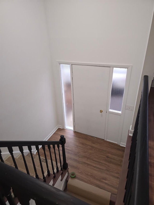 51 Glenerie Ln, Saugerties, NY 12477 - stairs with wood finished floors and baseboards