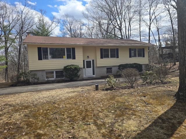 51 Glenerie Ln, Saugerties, NY 12477 - bi-level home with a chimney and brick siding