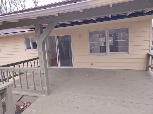 51 Glenerie Ln, Saugerties, NY 12477 - view of wooden terrace