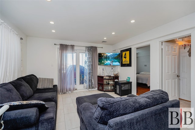 2394 National Dr, Brooklyn, NY 11234 - living room featuring visible vents and recessed lighting