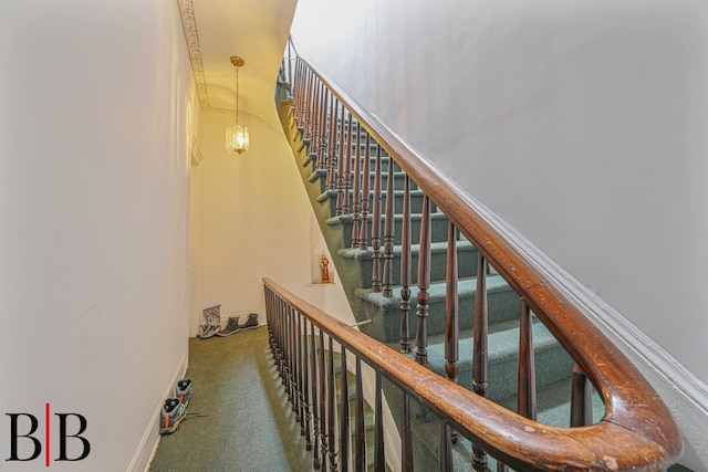 22 4th Pl, Brooklyn, NY 11231 - stairway featuring carpet flooring