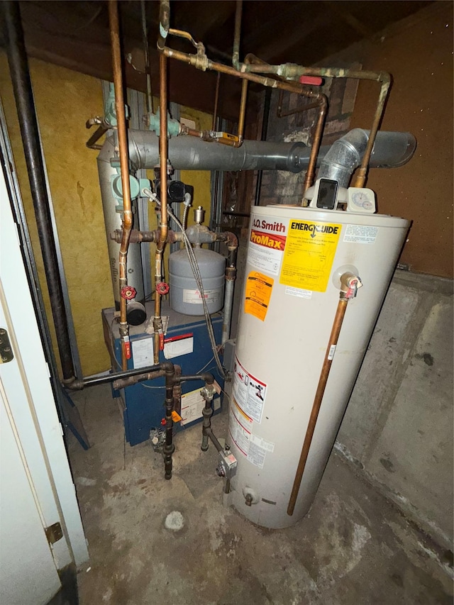 utilities featuring water heater