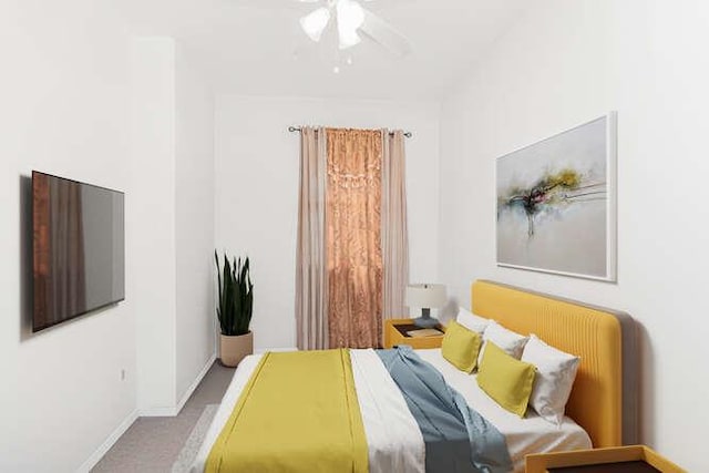 3317 Gunther Ave, Bronx, NY 10469 - carpeted bedroom featuring ceiling fan and baseboards