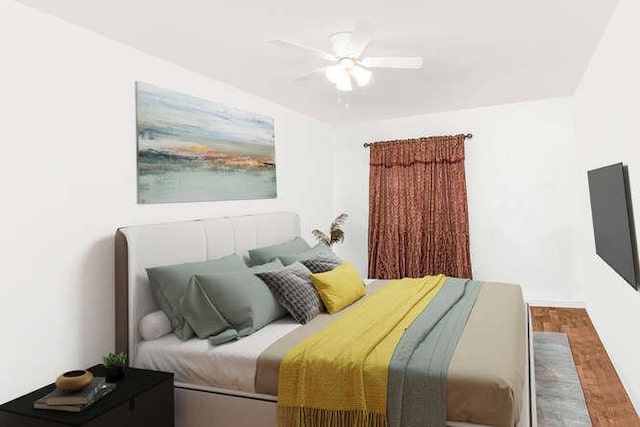 3317 Gunther Ave, Bronx, NY 10469 - bedroom featuring a ceiling fan