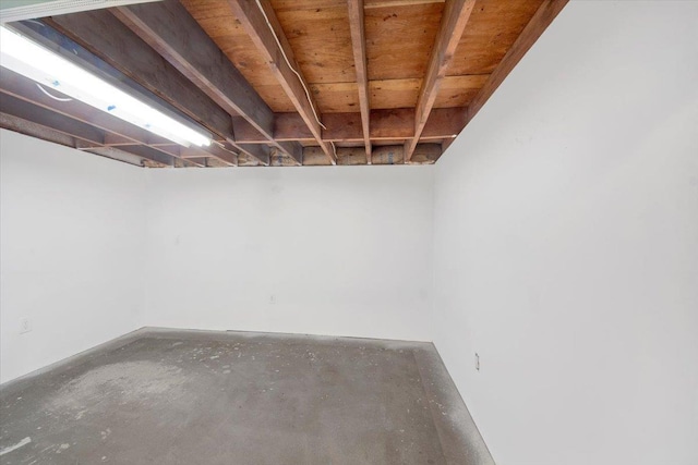 view of basement