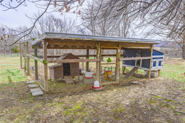 view of poultry coop