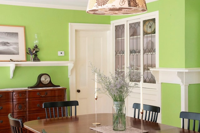 27 Powder Mill Rd, Newburgh, NY 12550 - dining room featuring crown molding