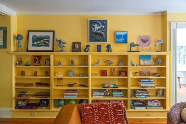 27 Powder Mill Rd, Newburgh, NY 12550 - living area featuring crown molding