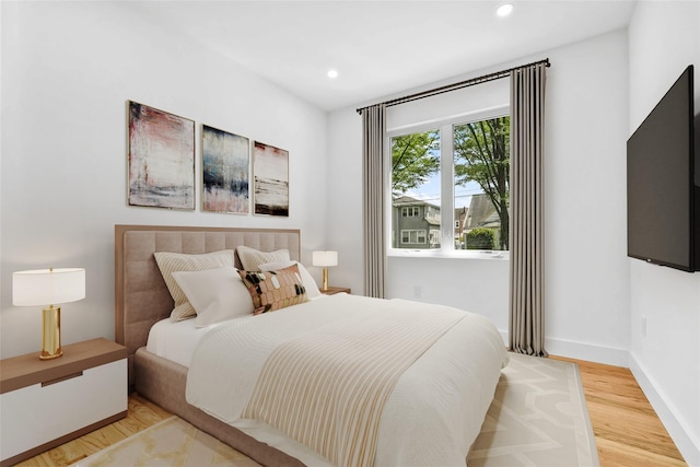76-17 162nd St, Fresh Meadows, NY 11366 - bedroom with recessed lighting, light wood finished floors, and baseboards