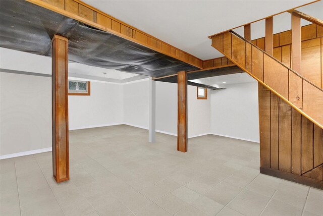 65 Hickory Ln, Bedford, NY 10506 - finished basement with baseboards and stairway