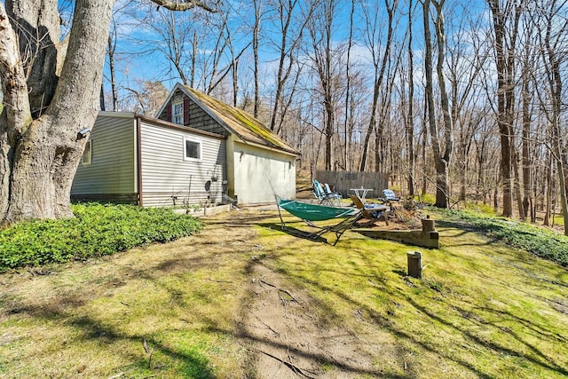 65 Hickory Ln, Bedford, NY 10506 - view of yard featuring fence